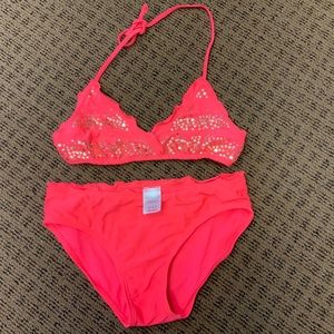 Girls xhilaration embellished bikini size 10/12